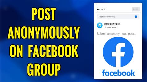how to post anonymously on facebook group on mobile